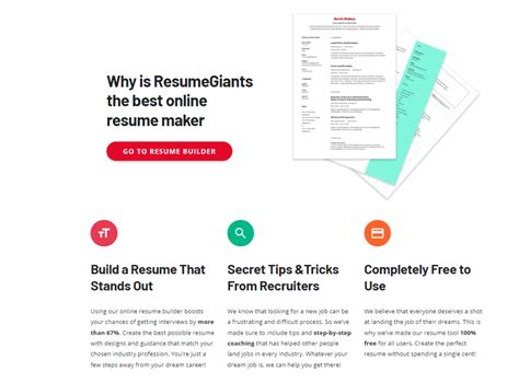 afkslot|ResumeGiants’ Free Resume Builder .